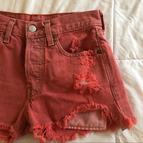 Levi's Pants - Levis Denim Cutoffs Dyed and Distressed